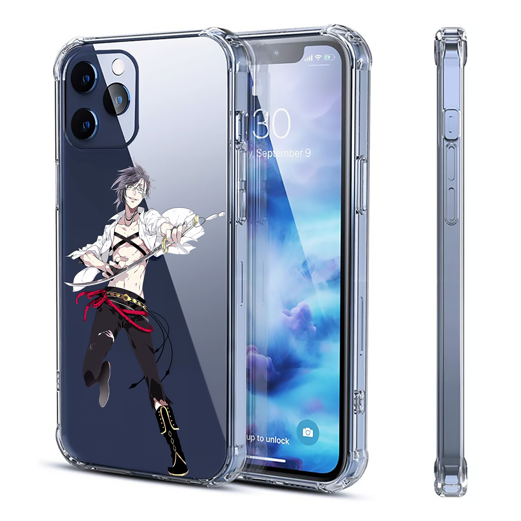 （画像用） 刀剣乱舞 Touken Ranbu 【iPhone 12シリーズ対応】透明スマホケース（クリアソフトケース）